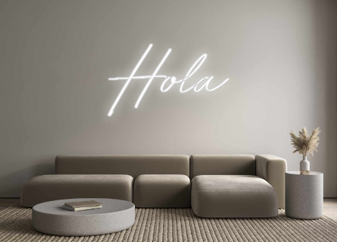 Neon personalizado: Hola