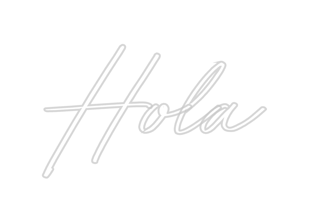 Neon personalizado: Hola