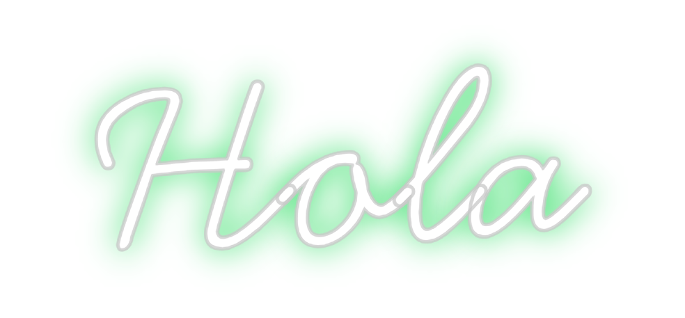 Neon personalizado: Hola