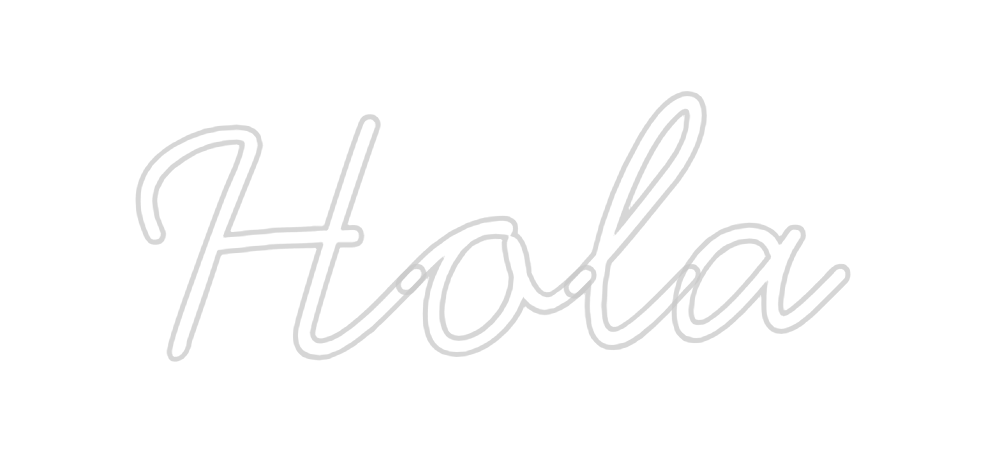 Neon personalizado: Hola