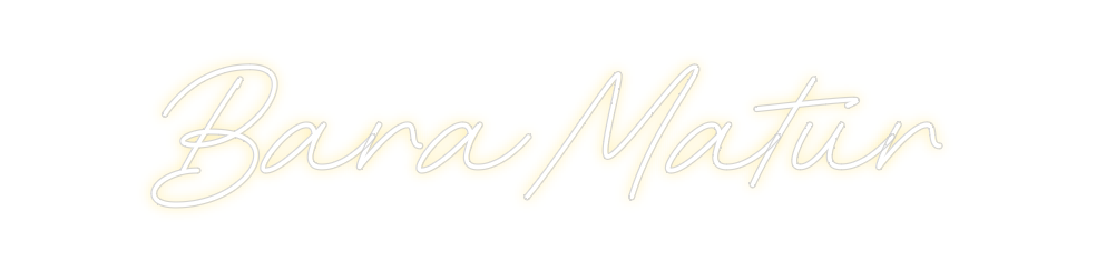 Neon personalizado: BaraMatur