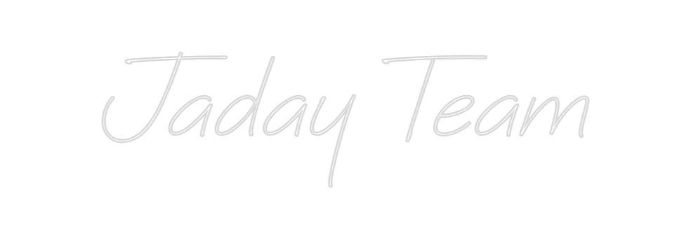 Neon personalizado: Jaday Team