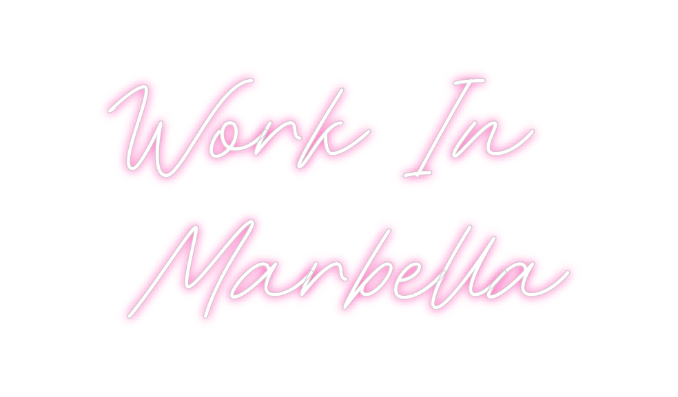 Neon personalizado: Work In
Marb...