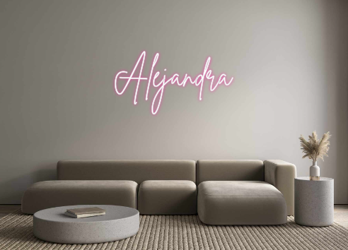 Neon personalizado: Alejandra
