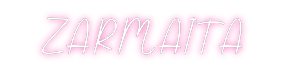 Neon personalizado: ZARMAITA