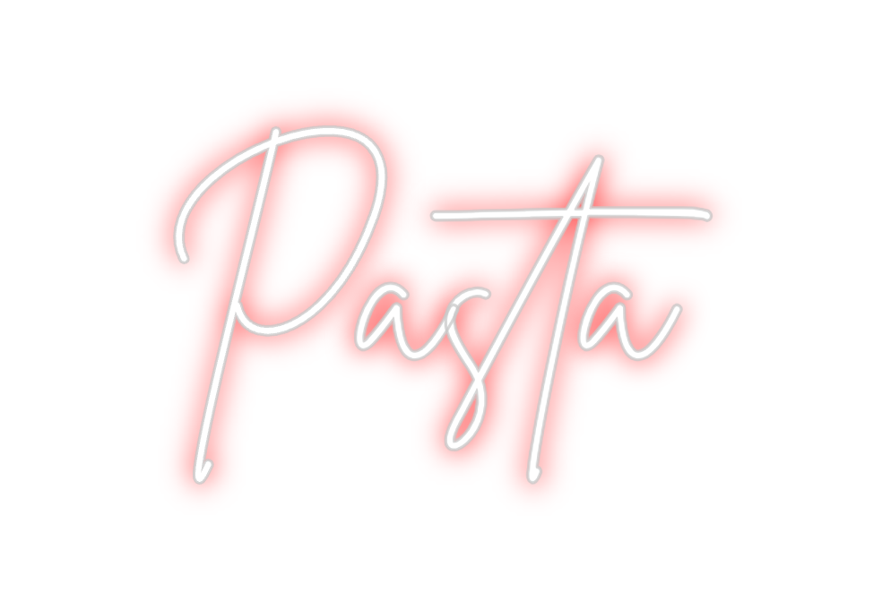 Neon personalizado: Pasta