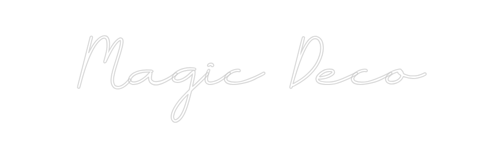 Neon personalizado: Magic Deco