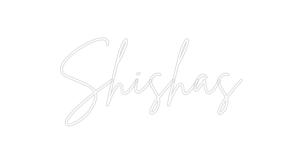 Neon personalizado: Shishas