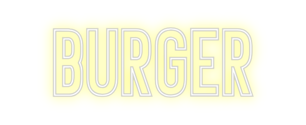 Neon personalizado: BURGER