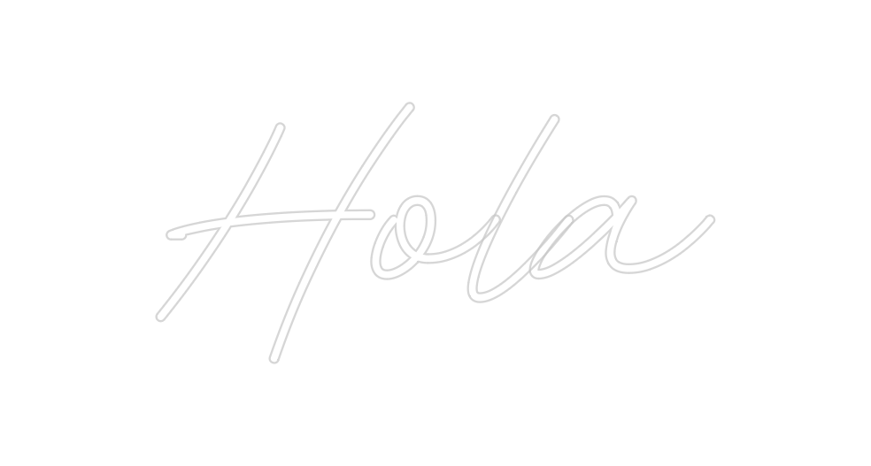 Neon personalizado: Hola
