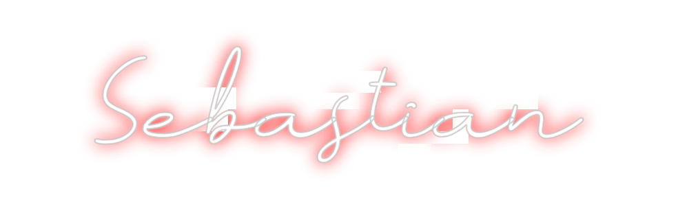 Neon personalizado: Sebastian