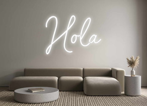 Neon personalizado: Hola