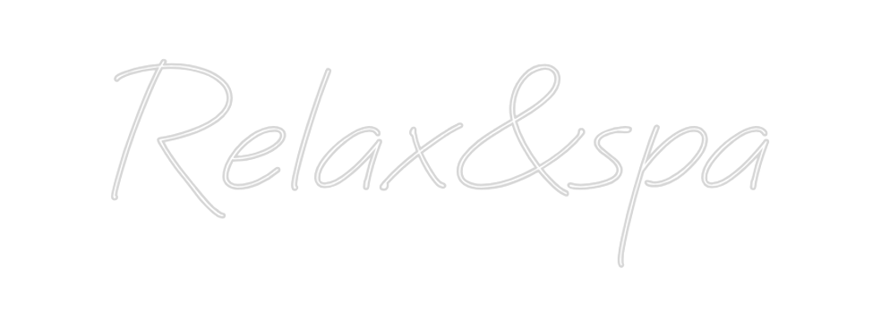 Neon personalizado: Relax&spa