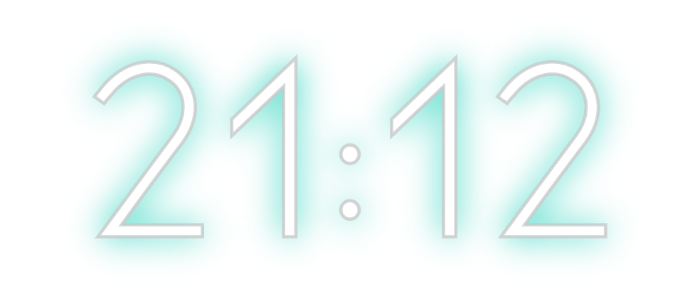 Neon personalizado: 21:12