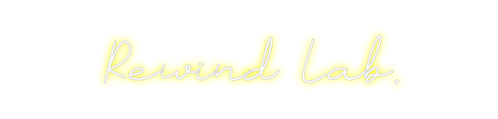 Neon personalizado: Rewind Lab.
