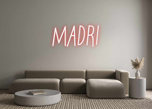 Neon personalizado: MADRI