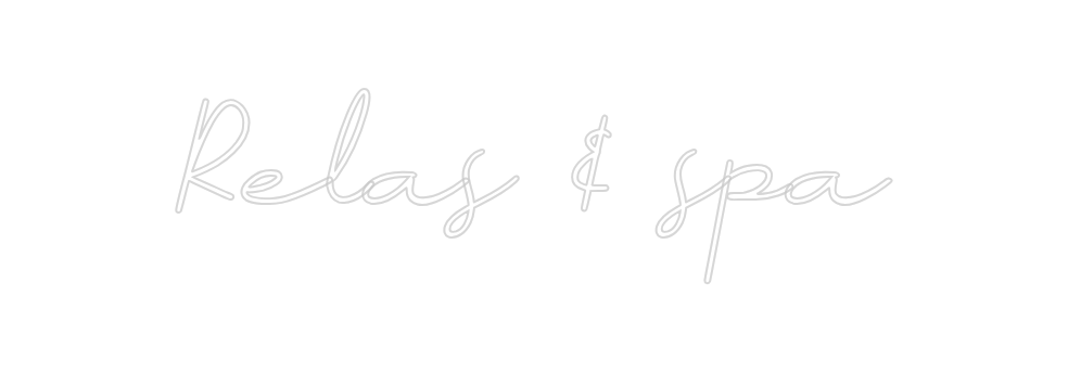 Neon personalizado: Relas & spa