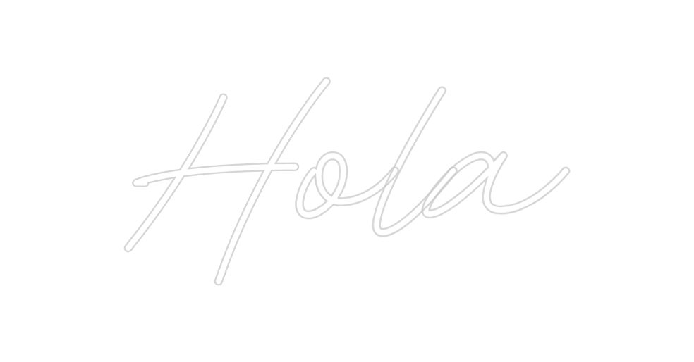 Neon personalizado: Hola