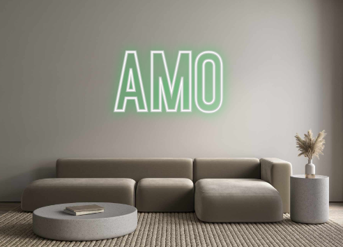 Neon personalizado: AMO