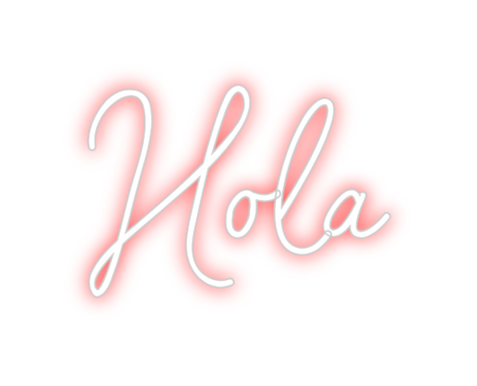 Neon personalizado: Hola