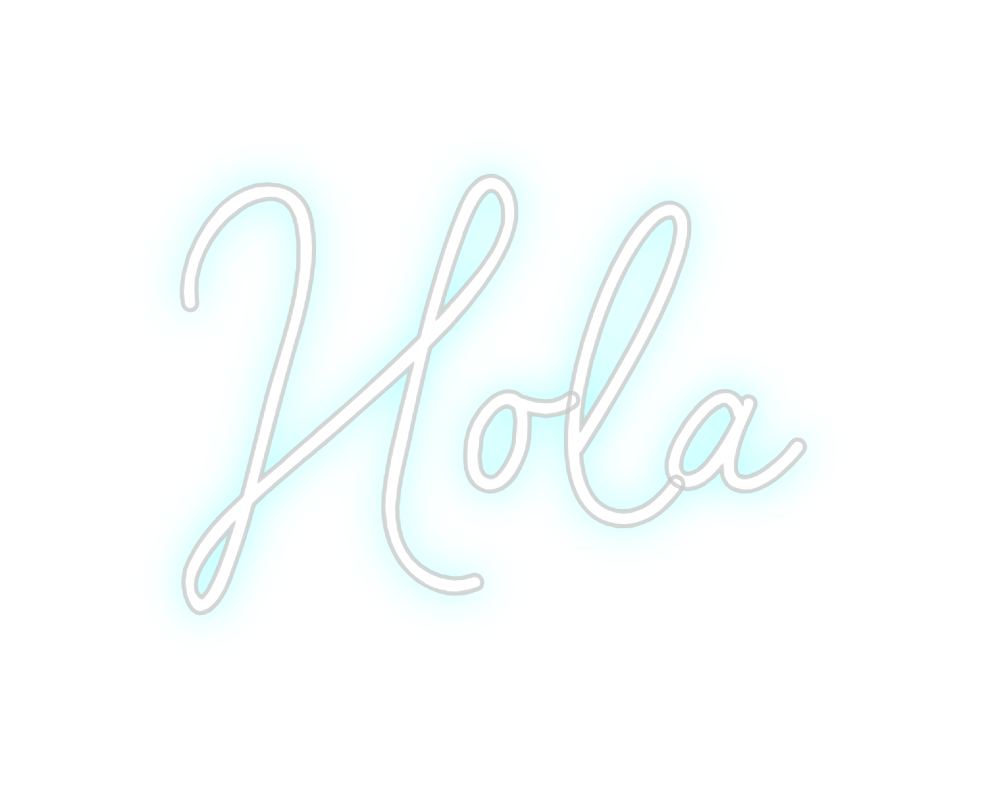 Neon personalizado: Hola