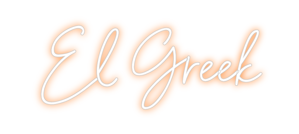 Neon personalizado: El Greek