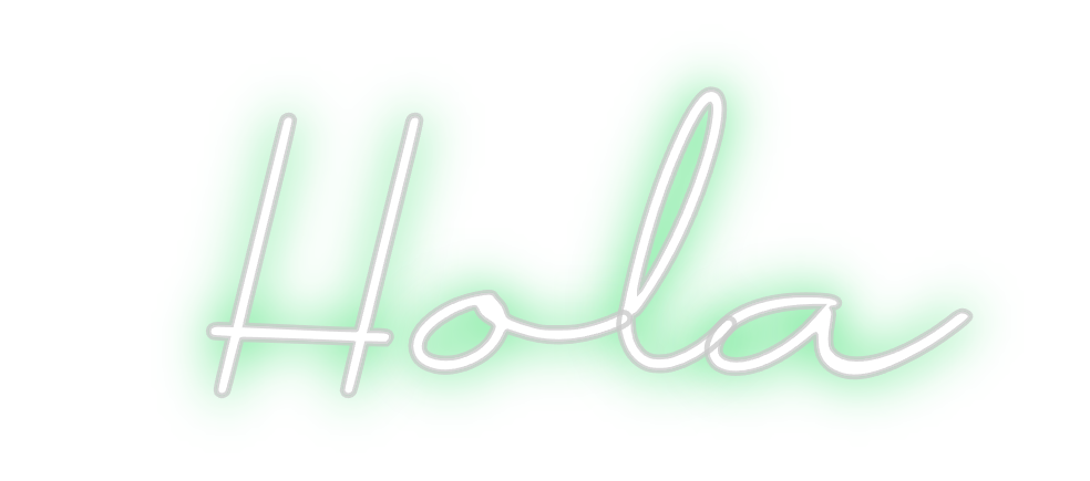 Neon personalizado: Hola