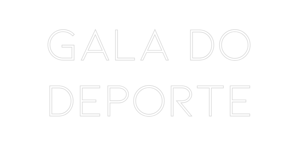 Neon personalizado: Gala do 
Dep...