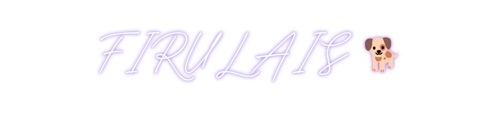 Neon personalizado: FIRULAIS 🐕