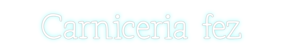 Neon personalizado: Carniceria fez
