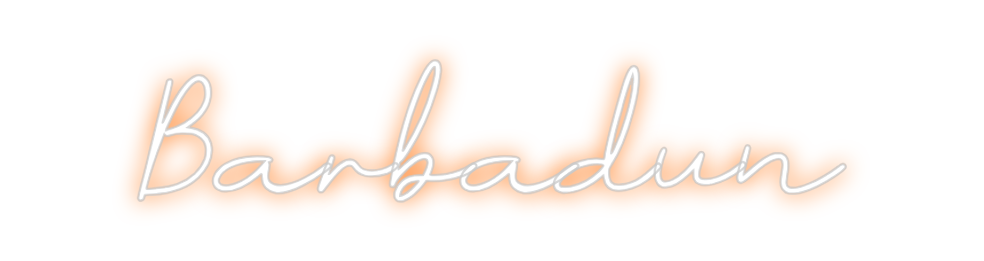 Neon personalizado: Barbadun
