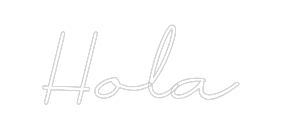 Neon personalizado: Hola