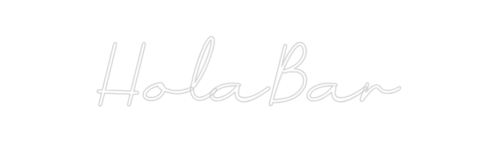 Neon personalizado: HolaBar