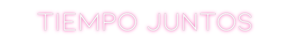 Neon personalizado: Tiempo Juntos