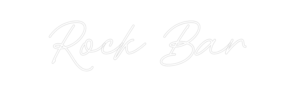 Neon personalizado: Rock Bar