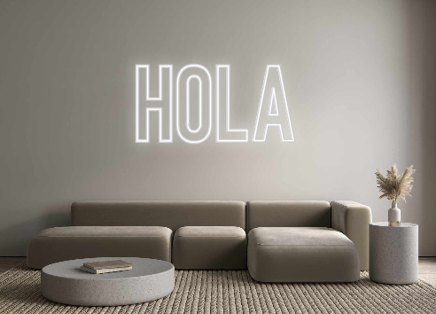 Neon personalizado: Hola
