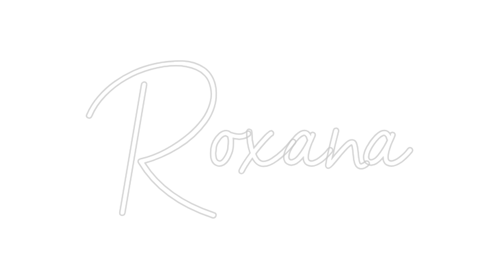 Neon personalizado: Roxana