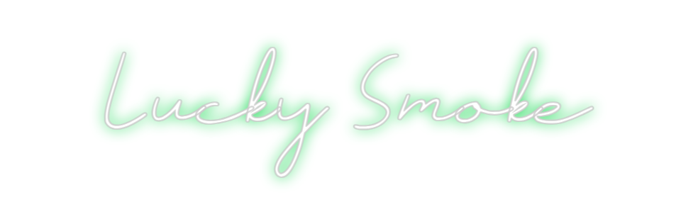 Neon personalizado: Lucky Smoke