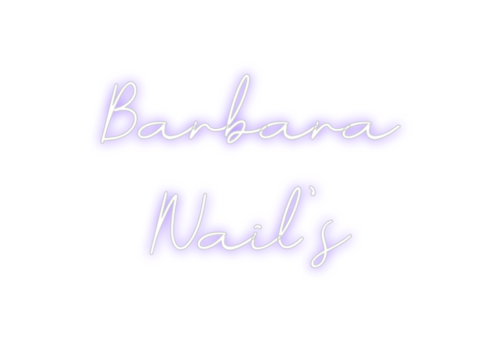Neon personalizado: Barbara
Nail's