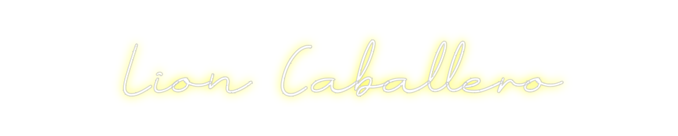 Neon personalizado: Lion Caballero