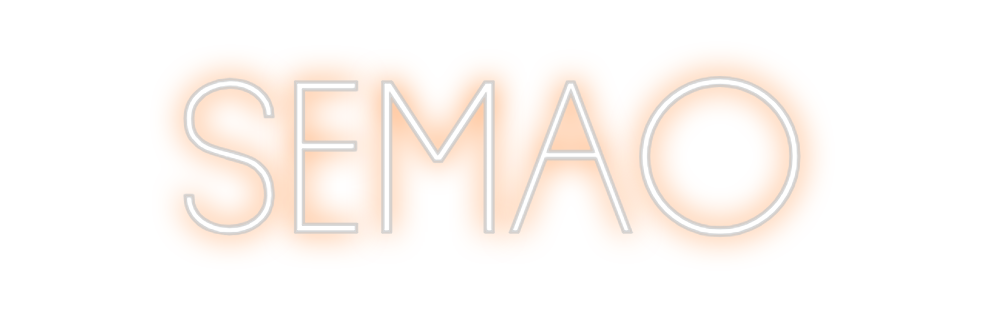 Neon personalizado: SEMAO