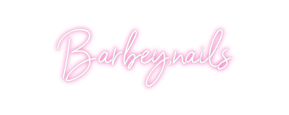 Neon personalizado: Barbey,nails