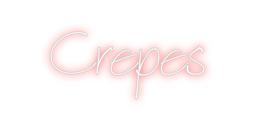 Neon personalizado: Crepes