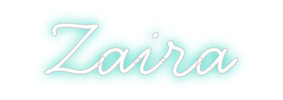 Neon personalizado: Zaira