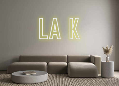 Neon personalizado: La k