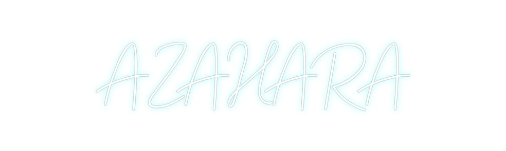 Neon personalizado: AZAHARA