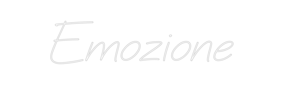 Neon personalizado: Emozione