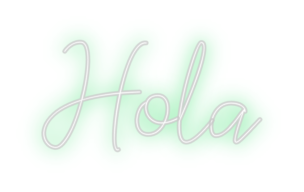 Neon personalizado: Hola