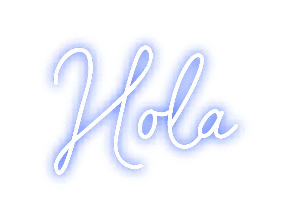 Neon personalizado: Hola