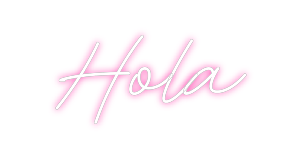 Neon personalizado: Hola